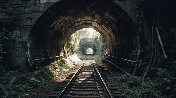 高清铁路隧道图片