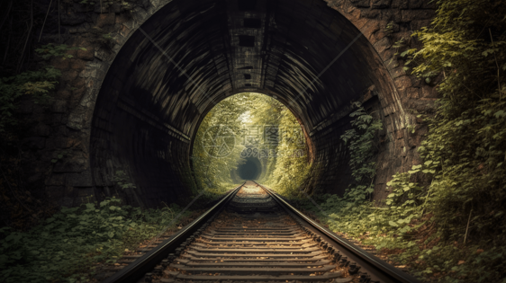 铁路隧道的照片图片