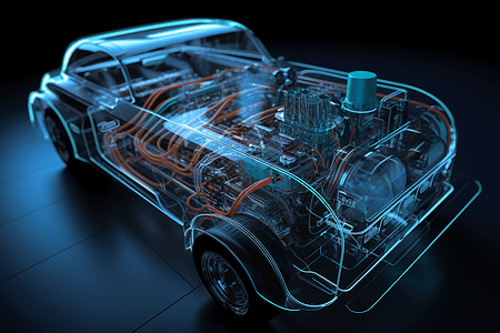 汽车燃油系统渲染图图片