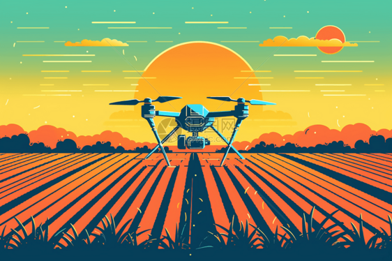 农业无人机运用图片