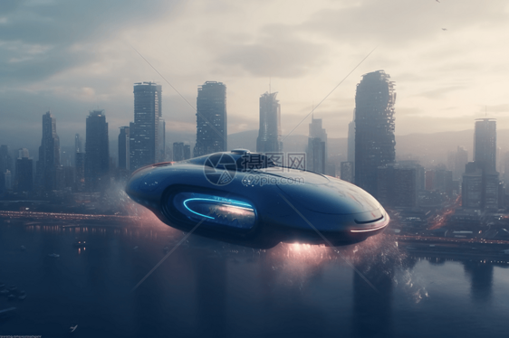 未来飞行汽车图片