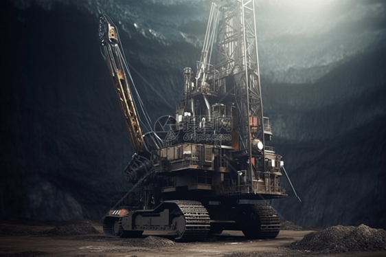 露天煤矿开采机械图片