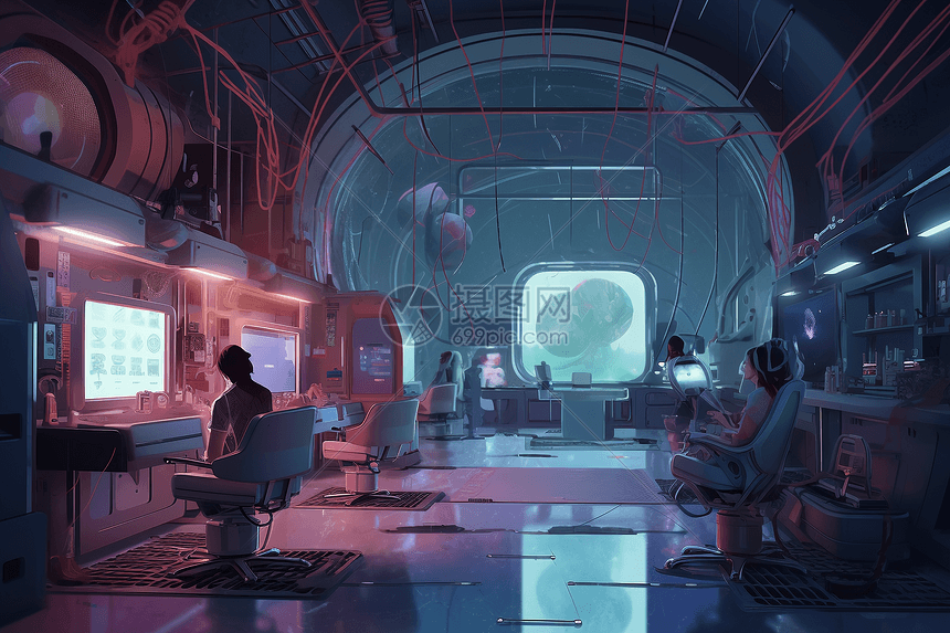 未来主义空间站图片