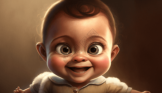 可爱大眼睛婴儿图片