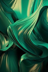 抽象3D绿色渐变背景图片