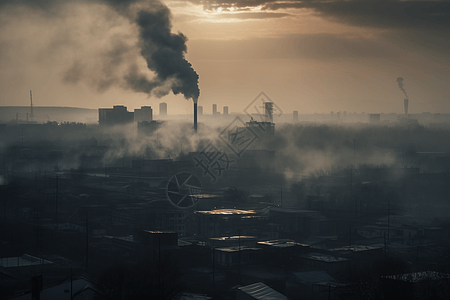 燃煤发电厂污染城市图片