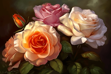 鲜艳的玫瑰花图片