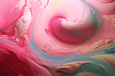 粉红色水彩抽象设计背景图片