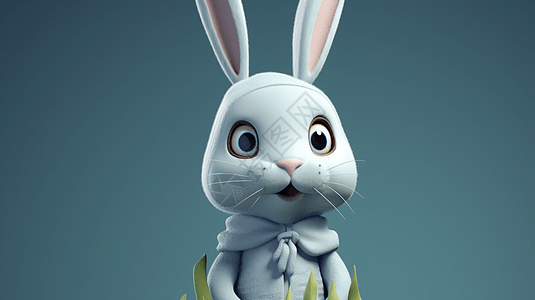 游戏兔子渲染角色图片