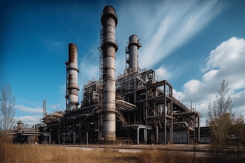 天然气气化发电厂高清图片下载-正版图片600040459-摄图网
