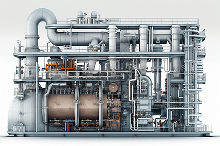 气化装置横截面背景图片