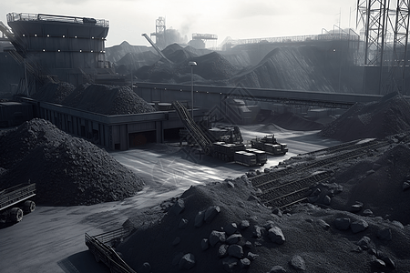 煤炭矿场图片