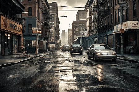 雨后的城市图片