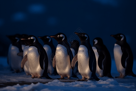 企鹅在北极图片