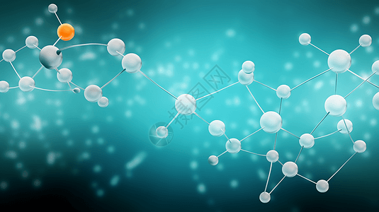 简单分子结构背景图图片