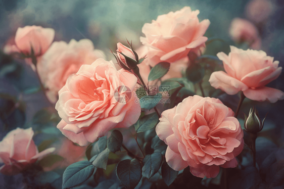 梦幻浪漫的粉色玫瑰图片