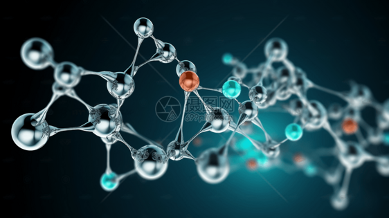 3D分子结构背景图片