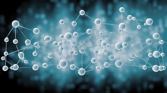 简单分子结构背景图片