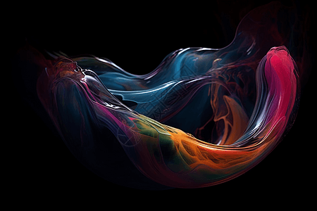 流体流动形式的彩色背景图片