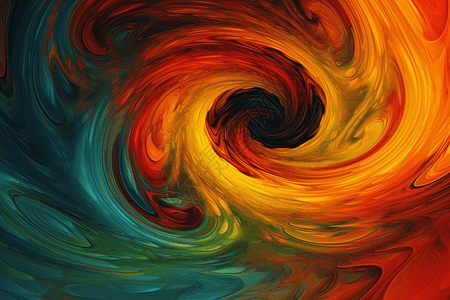 色彩流体涡旋图片