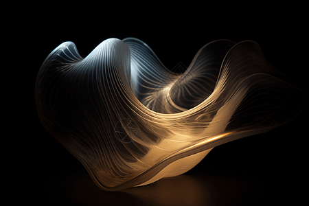 3D塑料波状形式图片