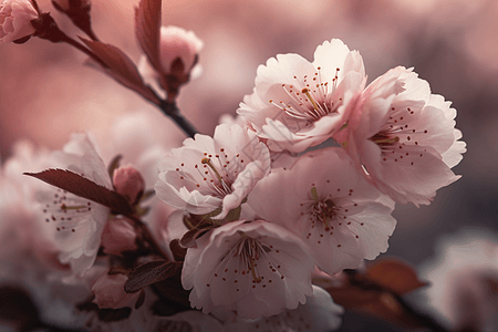 梦幻粉色浪漫的樱花图片