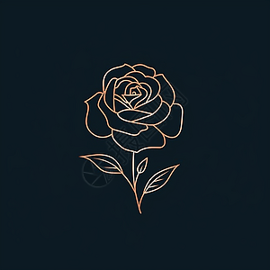 玫瑰logo插画图片下载-正版图片600044260-摄图网