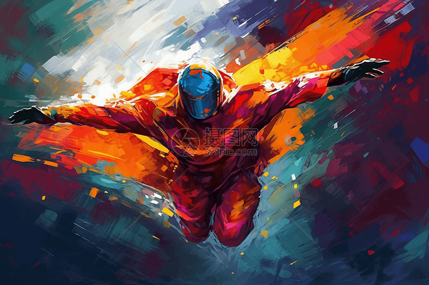 翼服飞行插画图片下载-正版图片600044325-摄图网