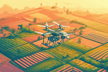 无人机检测农业生产图片