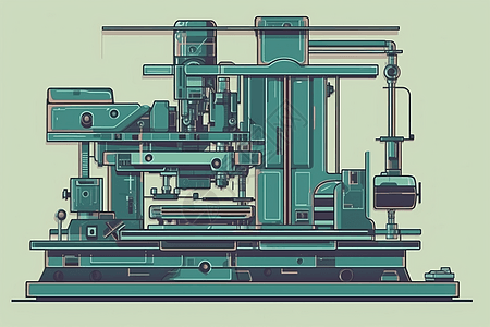 机器部件平面插图背景图片