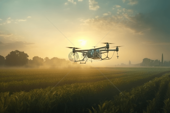 无人机科技农业图片