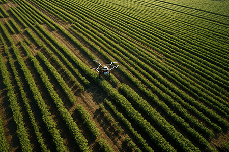 无人机辅助农业发展图片