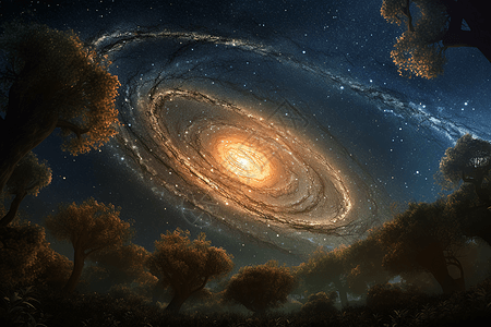 天空的银河图片