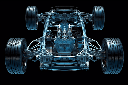 汽车底盘架构设计背景图片
