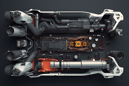 汽车排气系统拆解图片