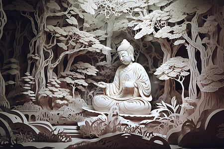 佛教纸艺图片