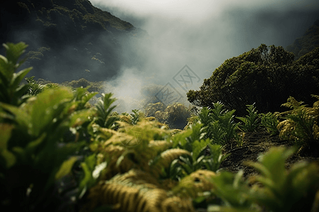 热带绿色植物图片