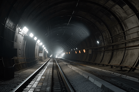 隧道工程的现场图片