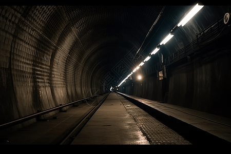 隧道完整的基础设施图片