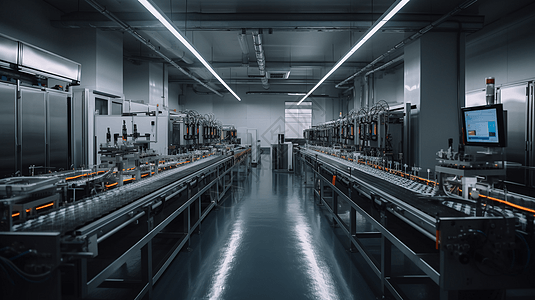 现代工厂自动化设备图片