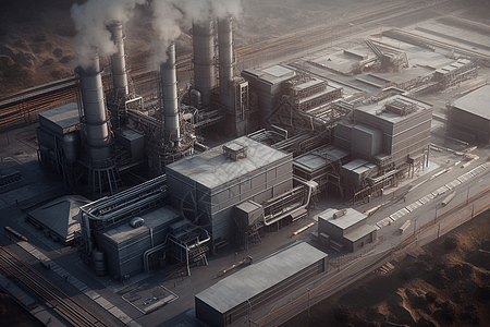煤气化工厂背景图片