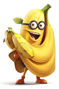 勇敢的香蕉背景图片