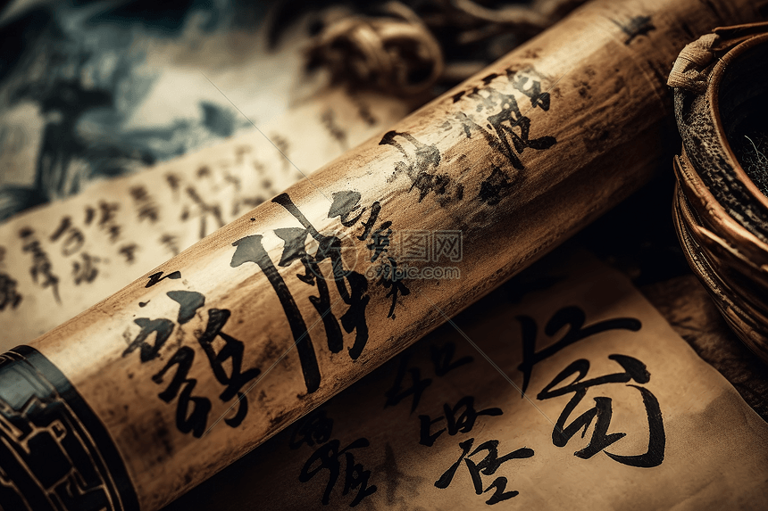 中国书法的墨迹高清图片下载-正版图片600048947-摄图网