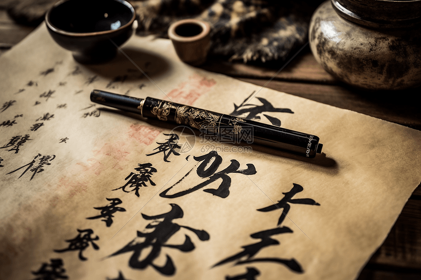 中国书法高清图片下载-正版图片600048949-摄图网
