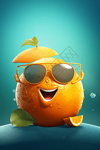 欢乐的橙子图片