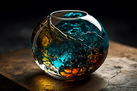 创新的玻璃艺术品图片