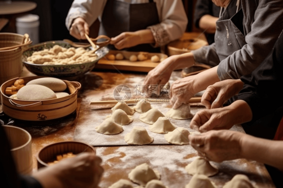 为节日做饺子图片