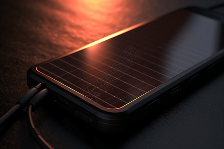 太阳能电池板充电手机图片