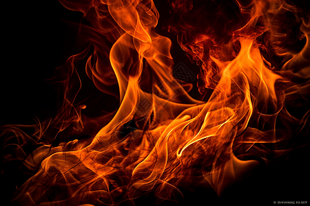 炙热燃烧的火焰图片