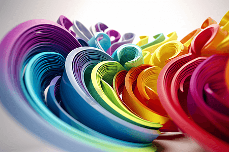 大胆设计的彩虹漩涡图片